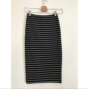 American apparel pencil stripe skirt Small